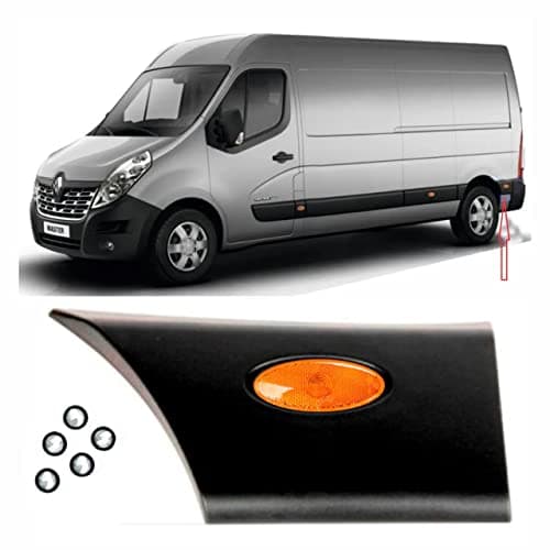 Image of MKAREPART Side Door Trim Moulding Protective Strip Rear Panel Left Side with Position Lamp 768F20007R (Rear Left)