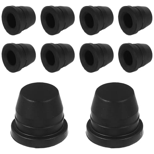 Image of MALUGOGO 10pcs Brake Bleeder Caps Rubber Dust Stem Covers for Motorcycle Caliper Bleeder Screws Universal Compatibility Black Rubber Material for Maintenance and Repairs