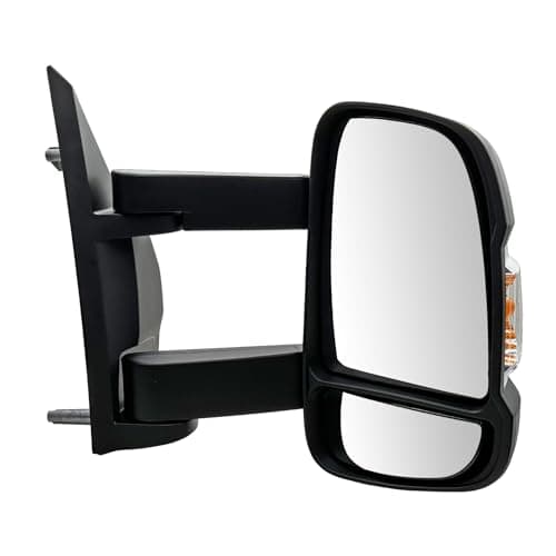 Image of Convitex Full Door Wing Mirror Right Side Manual Folding Mirrors with Turn Signal Light for Citroen Jumper Relay/Dodge Ram Promaster/Fiat Ducato/Peugeot Boxer Long Size Arm W16W Non Heated