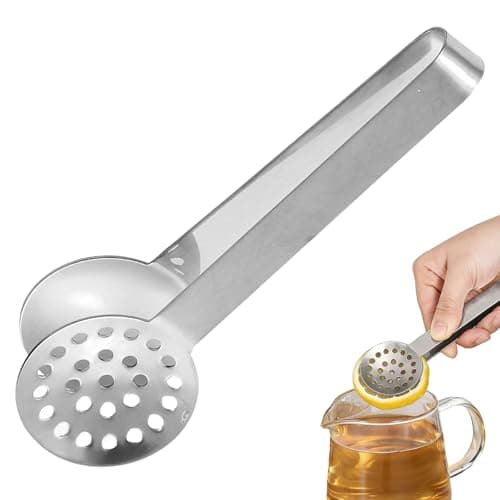 Image of Tea Bag Squeezer - Stainless Steel Press Tool Stops Drips & Mess, Tea Tongs for Mugs & Cups | Essential Kitchen & Gift for Tea Lovers (1 Pack)