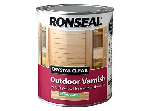 Image of Ronseal CCODVM25L 2.5 Litre Crystal Outdoor Matt Finish Varnish - clear