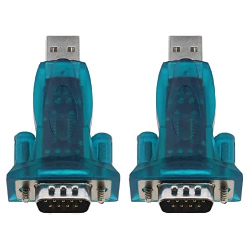 Image of YINETTECH 2PCS USB 2.0 to RS232 Serial Port DB9 9 Pin Male Converter Adapter Compatible with Windows 98/SE/ME/2000/XP/Vista/7/8 Mac os V8.6