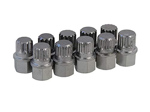 Image of Neilsen CT3986 10pc Locking Wheel Nut Key Set compatible with VW VAG Vehicles with Multi Spline Bits ABC0–ABC9 10–21 Point Use with 17mm Wheel Nut Socket