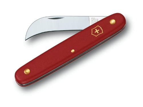 Image of Victorinox, Pruning Knife XS, Swiss Army Pocket Knife, Small, Garden, Multi Tool, Blade, curved, Red