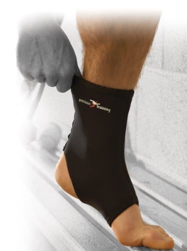 Image of Precision Training Neoprene Ankle Support - Black/Red, Small