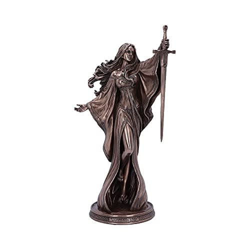 Image of Nemesis Now James Ryman Lady of the Lake Fairytale Enchantress Figurine,Bronze,24cm