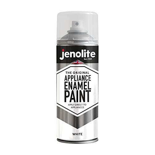 Image of JENOLITE Appliance Enamel Paint | WHITE | 400ml | White Spray Paint | Refresh & Restore Appliances | Ideal Touch-Up Paint For Fridges, Freezers, Washing Machines, Radiators