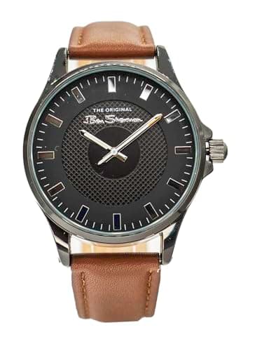 Image of Ben Sherman TAN Strap Watch with Black Check DIAL
