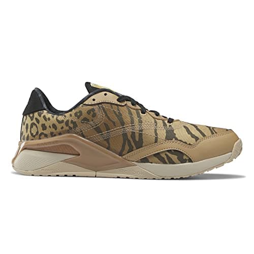Image of Reebok Womens Nano X2 Grow Life Style Fashion Casual and Fashion Sneakers, Core Black/Stone/Khaki, 5 Women/5 Men