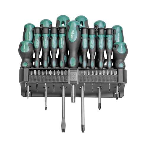 Image of Brüder Mannesmann Screwdriver and Bit Set, 37 Pieces, M11415