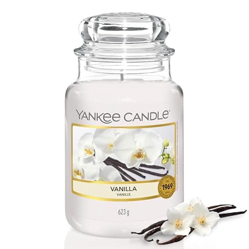 Image of Yankee Candle Scented Candle | Vanilla Large Jar | Long Burning Candles: up to 150 Hours | Perfect Gifts for Women