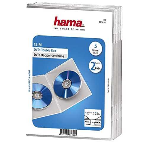 Image of Hama Slim Double DVD Jewel Cases - Transparent