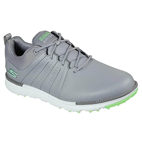 Image of Skechers Mens Elite-Tour SL Golf Golf Shoes - Grey/Lime - UK 8