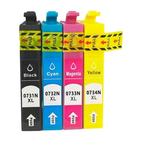 Image of SHMKBDPF 1pcs 73 ink cartridge C79 C90 C92 printer T0731 T0732 T0734(T0733 Red)