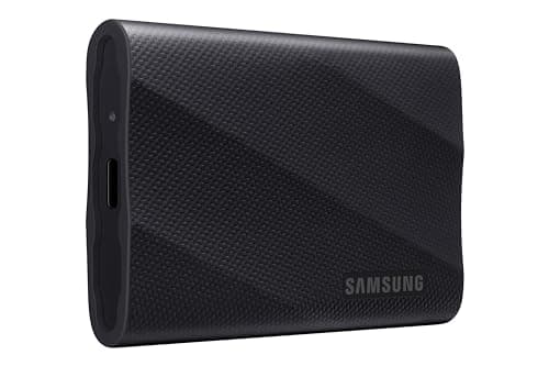 Image of SAMSUNG T9 Portable SSD 4TB, USB 3.2 Gen 2x2 External Solid State Drive, Seq. Read Speeds Up to 2,000MB/s for Gaming, Students and Professionals,MU-PG4T0B/AM, Black (Pack of 1)