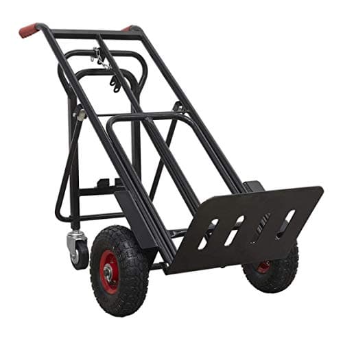 Image of Sealey CST989HD 300kg Capacity Heavy-Duty 3-in-1 Sack Truck with PU Tyres
