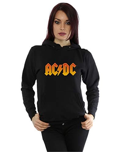 Image of AC/DC Women's Fire Logo Hoodie Small Black