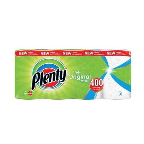 Image of Plenty Double Kitchen Roll Ref 1105191 Pack 4 140521