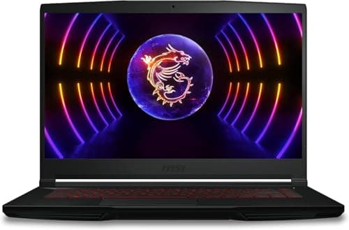 Image of MSI Thin GF63 Gaming laptop (12VF-294UK), Intel Core i7-12650H, 15.6" FHD 144Hz Panel, NVIDIA GeForce RTX 4060 GDDR6, 8GB*2 DDR4, 512GB NVMe PCIe SSD, Windows 11 - Black