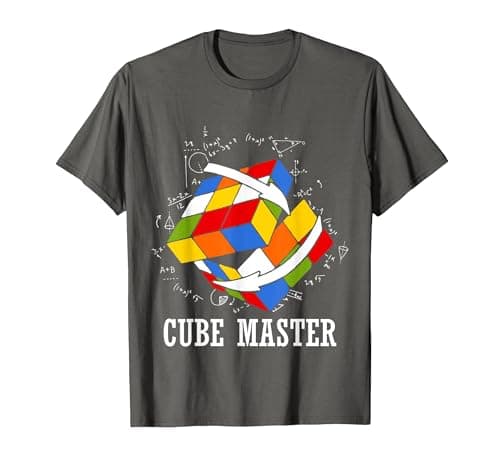 Image of Math Geek Rubik's Cube T-Shirt, Men, Asphalt Grey, XX-Large