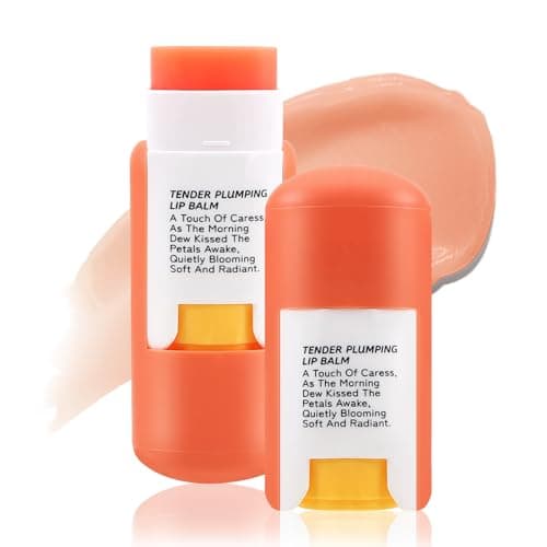 Image of Boobeen Plumping Lip Balm, Moisturizer for Dry Chapped Lips with Fruity Flavor, Cute Mini Lip Care for On-The-Go Hydration