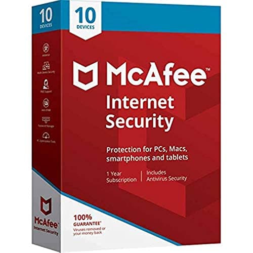 Image of McAfee Internet Security 10 Devices (1-10 Users)