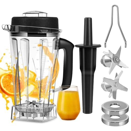 Image of Awaiymi 64 OZ Container for Vitamix Blender Pitcher, Replace Classic C-Series 5200 6300 5000 5500 4200 4500 750 Blender Cup,for vitamix Blender Container Jar Cup with Blender Blade Assembly and Tamper