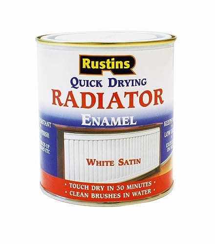 Image of RUSTINS Quick Drying Radiator Enamel Satin 1L -– Durable, Long-Lasting Finish for Radiators That Stands the Test of Time