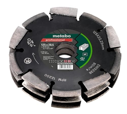 Image of Metabo 628299000 3 Row Professional UP Universal Wall Chaser Blade 125 x 28.5 x 22.23mm