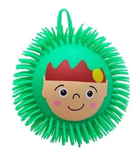 Image of Toyland® 13cm Giant Jiggly Squishy Ball Buddies - Novelty Squeeze Toys - 3 Designs To Choose - Elf, Santa Or Snowman (ELF)