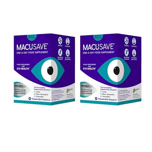 Image of 2 X 90 Pack - Macu-SAVE Food Supplement with Meso-Zeaxanthin/Lutein and Zeaxanthin - 180 Capsules (6 Months Supply)