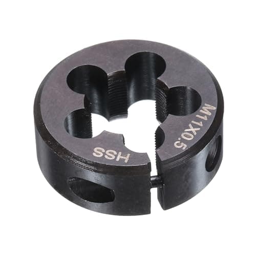 Image of sourcing map Round Threading Die M11 x 0.5 Metric Thread 25mm OD Adjustable Right Hand High-Speed Steel (HSS) Round Die Screw Thread Cutting Die for Thread Repair
