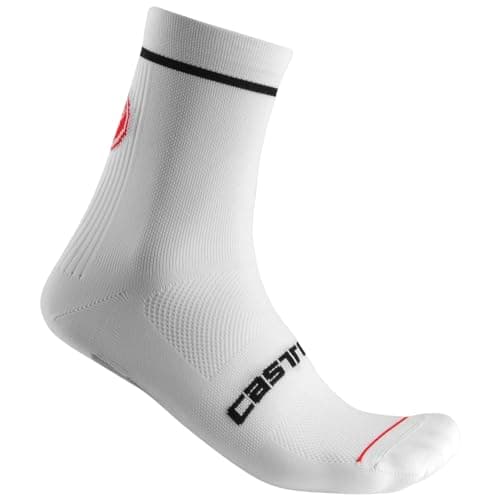 Image of CASTELLI 4520043 ENTRATA 13 SOCK Men's Socks WHITE BLACK L/XL