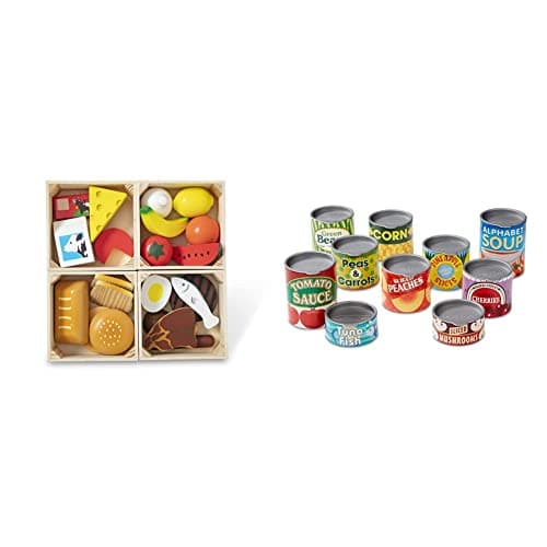 Image of Melissa & Doug Food Groups Pretend Play Set | Canned Food & More | 3+ | Gift for Boy or Girl