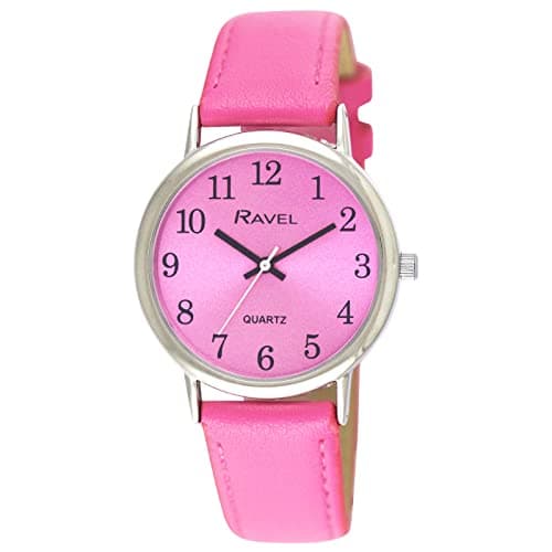 Image of Ravel - Women's Round Brighter Days Silver Tone Watch - Analogue Quartz - R0140.05.1 - Fuschia Pink