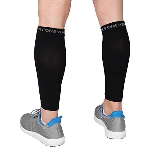 Image of Calf Compression Sleeve - Leg Compression Socks for Shin Splint, Calf Pain Relief - Men, Women, and Runners - Calf Guard for Running, Cycling, Maternity, Travel, Nurses (Black, Medium)
