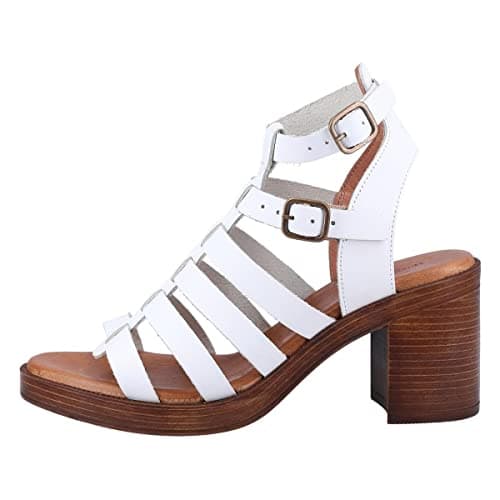 Image of Hush Puppies Female Gloria Gladiator Sandal, White, 5