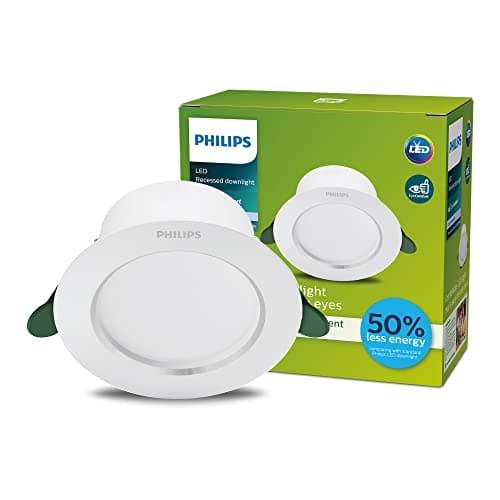 Image of PHILIPS LED Ultra Efficient Round Diamond Cut Spot Cool White Light 4000k 150mm [Ultra-Efficient - White] for Indoor Home Lighting, Living Room, Study, Office