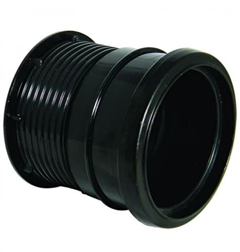 Image of FLOPLAST 110mm Ring Seal Soil Pipe Drain Connector - Black