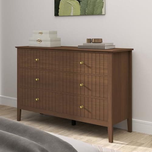 Image of Melody Maison Large 6 Drawer Chest of Drawers - Hales Dark Wood Range