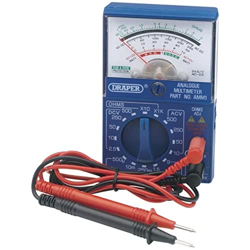 Image of Draper AMM1 Pocket Analogue Multimeter, Blue