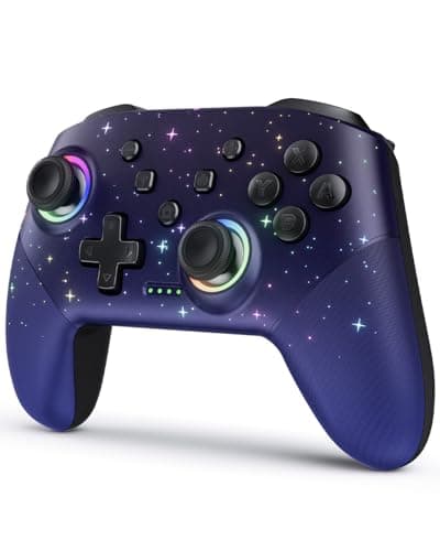 Image of VOYEE PC Game Controller, Wireless Pro Controllers Compatible with Switch/Lite/OLED, Multi-Platform Windows PC with Cool RGB Light/Programmabele/Motion/Vibration/Turbo/Wakeup