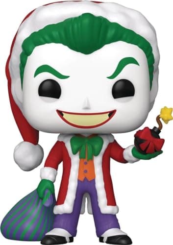 Image of Funko POP! Heroes: DC Holiday - Santa the Joker Comics - DC Comics - Collectable Vinyl Figure - Gift Idea - Official Merchandise - Toys for Kids & Adults - Comic Books Fans