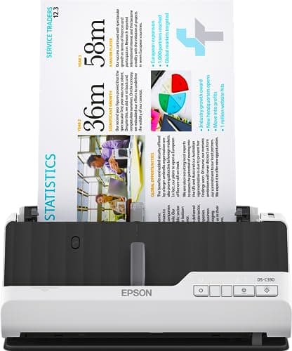 Image of Epson DS-C330 Ultra-compact Desktop USB 30ppm Auto Feed Colour Scanner