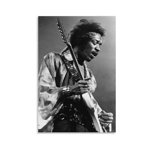 Image of PANTTING Jimi Poster Hendrix Posters Aesthetic Canvas Wall Art Print Home Decor for Bedroom Living Room12x18inch(30x45cm) Unframe-style