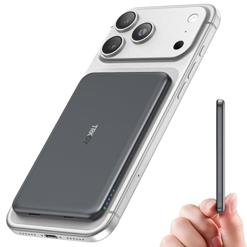 Image of for Magsafe Power Bank, 5000mAh Ultra-Slim Wireless Portable Charger,Magnetic Power Bank Fast Charging with USB-C Charging, Phone Charger Battery Pack Compatible with iPhone 17/16/15/14/13/12