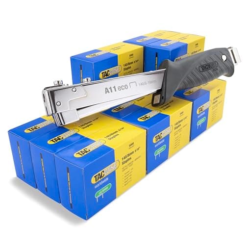 Image of Tacwise 1778 A11 ECO Hammer Tacker with 60,000 140/8mm Staples, Uses Type 140/6-10 mm Staples