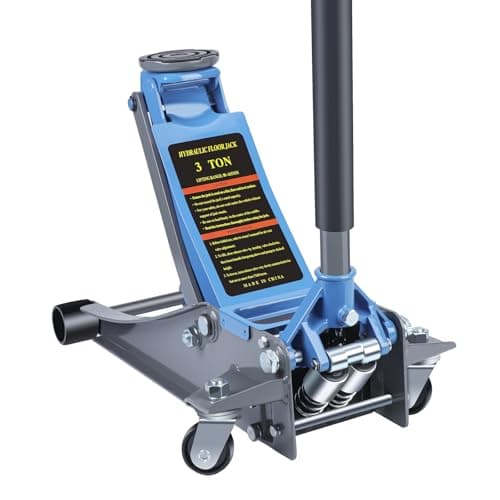 Image of LARBANKE 3 Ton Low-profile Hydraulic Car Floor Jack,Built with Durable Aluminum and Steel,Floor Jack with Dual Pump System for Fast Lifting,6600Lbs Capacity,Lifting Range:3.15-18.31"