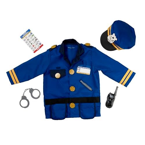 Image of Melissa & Doug Police Officer Role Play Costume Set, Ages 3-6 yrs