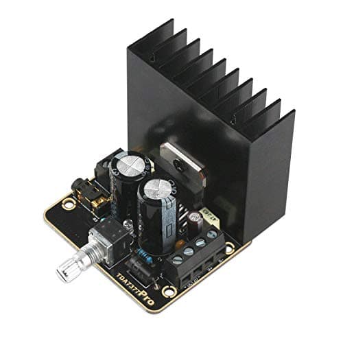 Image of DollaTek Car Stereo Amplifier Board, 30W+30W Class AB Car Audio Amplifier 2.0 Dual-Channel Immersion Gold Stereo Amp Board TDA7377 Mini DC12V Amplify Module